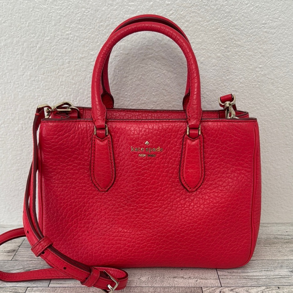 Kate Spade NY Leighton Pink Leather Satchel